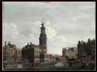 OUWATER Isaak-View of the Singel with the Munttoren in Amsterdam-1770s-Oil on canvas, 38 x 47 cm-Private collection