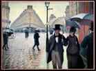 CAILLEBOTTE Gustave-Paris Street, Rainy Day-1877-Oil on canvas, 212 x 276 cm-Art Institute, Chicago