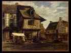 ROUSSEAU_ Th�odore_Market-Place in Normandy_1830s_Oil on panel, 30 x 38 cm_The Hermitage, St. Petersburg