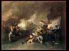 WEST Benjamin_American painter (b. 1738, Springfield, d. 1820, London)_The Battle of La Hogue_1778-1806Oil on canvas, 164 x 244 cmPrivate collection