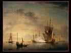 BROOKING Charles | English painter (b. ca. 1723, London, d. 1759, London) | A Royal Yacht Firing a Salute | ???? |Oil on canvas, 37 x 57 cm | Private collection