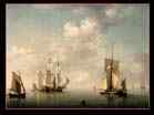 BROOKING Charles | English painter (b. ca. 1723, London, d. 1759, London) | Shipping in a Calm | ???? | Oil on canvas, 36 x 56 cm | Private collection