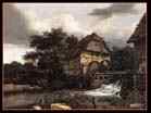RUISDAEL Jacob Isaackszon van | Dutch painter (b. ca. 1628, Haarlem, d. 1682, Amsterdam) | Two Watermills and an Open Sluice | 1653 | Oil on canvas | Private collection