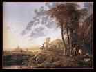 Aelbert CUYP | Evening Landscape with Horsemen and Shepherds | 1655-60 | Oil on canvas | Royal Collection, Windsor