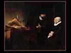 REMBRANDT Harmenszoon van Rijn | (b. 1606, Leiden, d. 1669, Amsterdam) | The Mennonite Minister Cornelis Claesz. Anslo in Conversation with his Wife, Aaltje | 1641 | Oil on canvas, 176 x 210 cm | Staatliche Museen, Berlin