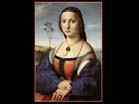 RAFFAELLO Sanzio | (b. 1483, Urbino, d. 1520, Roma | Portrait of Maddalena Doni | 1506 | Oil on panel, 63 x 45 cmGalleria Palatina (Palazzo Pitti), Florence