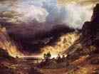 BIERSTADT Albert | American painter (b. 1830, Solingen, d. 1902, New York) | Storm in the rocky mountains | 1886 | The Brooklyn Museum (New York, New York, United States)