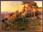 Charles M. Russell (1864�1926)  | Watching for Wagons