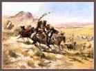 Charles M. Russell (1864�1926)  | Attack on a Wagon Train